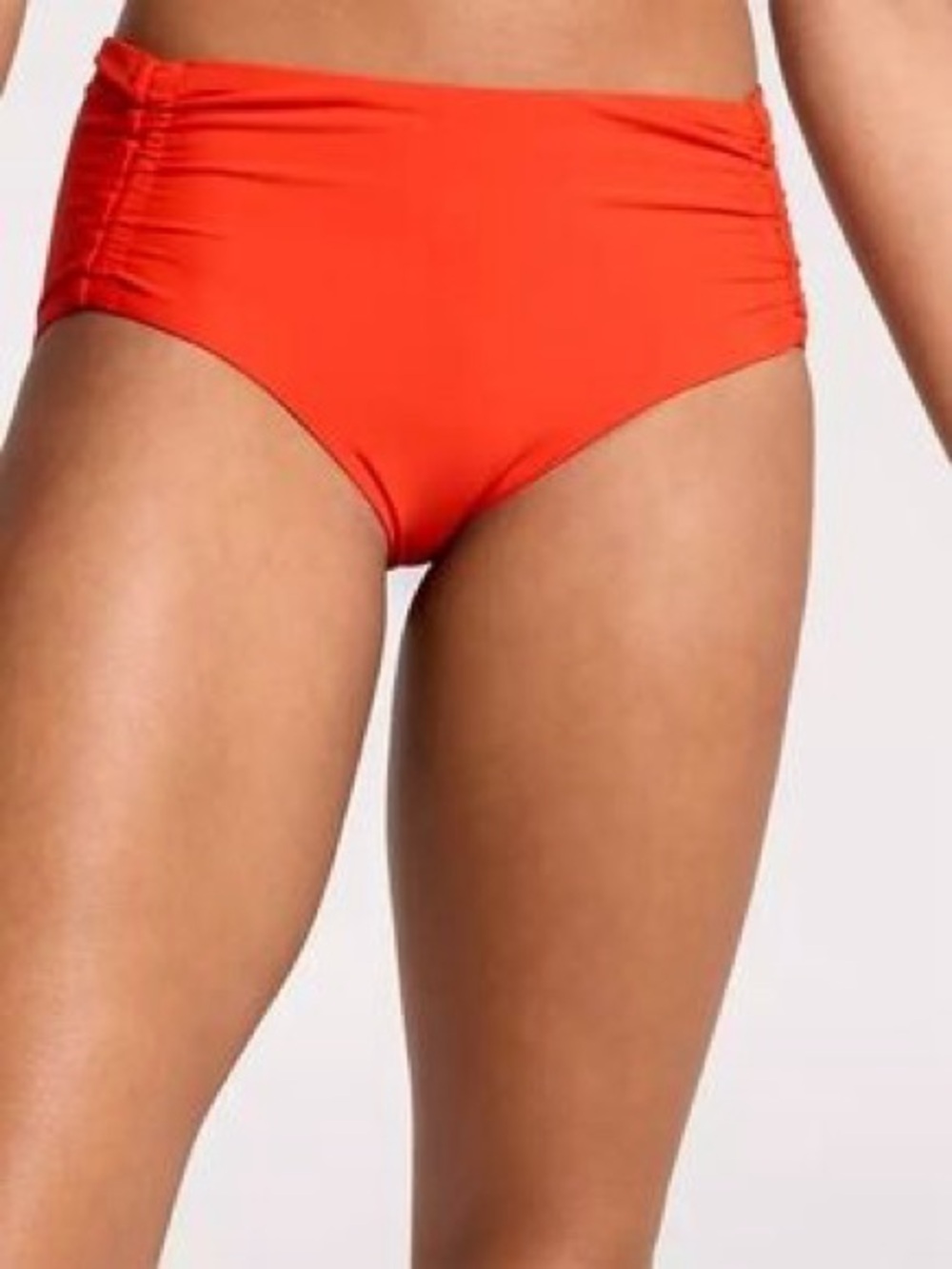 NWT CALIA Ruched Bikini Bottoms in Deep Red, Medium